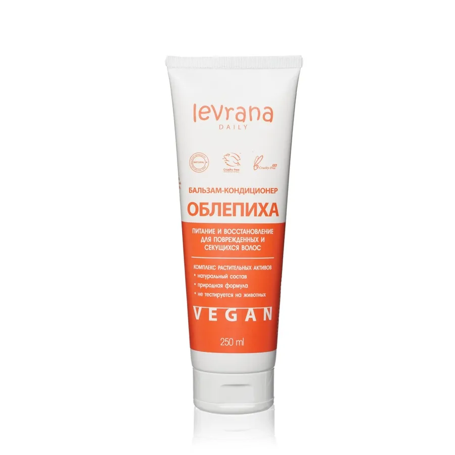 Бальзам-кондиционер для волос Levrana Daily Облепиха, питание и восстановление, 250мл