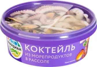 Коктейль из морепродуктов Меридиан в рассоле, 270 г