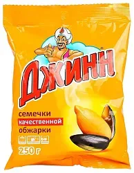 Семечки ДЖИНН жареные 250г