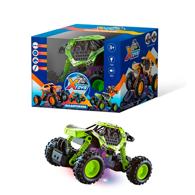 Техника Внедорожник X-toys инерц. свет, звук.