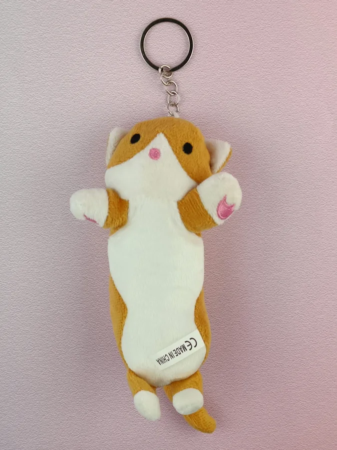 Брелок мягкий Jile Toys Котик-обнимашка, размер: 14 см