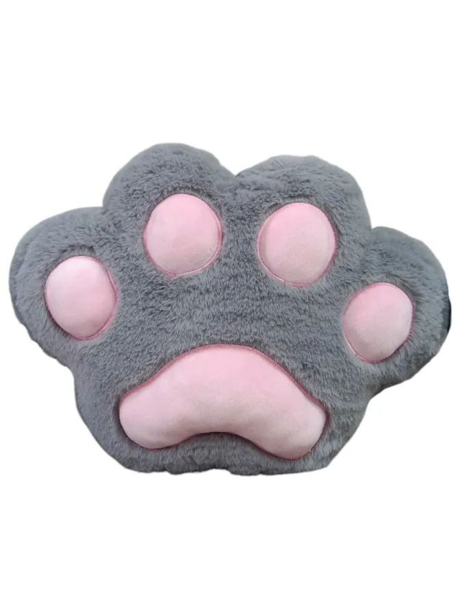 Игрушка мягкая Лапка серая, 30 см