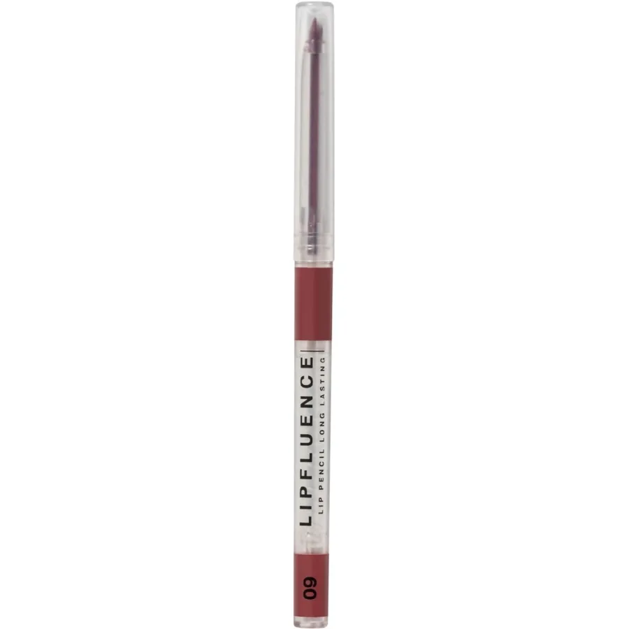 Автоматический карандаш для губ Influence Beauty Lipfluence, гелевый, стойкий, тон 09: лиловый ягодный, 0.28г