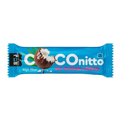 Батончик кокосовый с ванильно-сливочным вкусом без сахара Coconitto Soj 40г