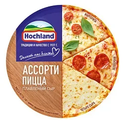 Сыр плавленый ХОХЛАНД Ассорти пицца бзмж 55% 140г