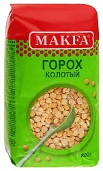 Горох МАКФА колотый м/у 800г