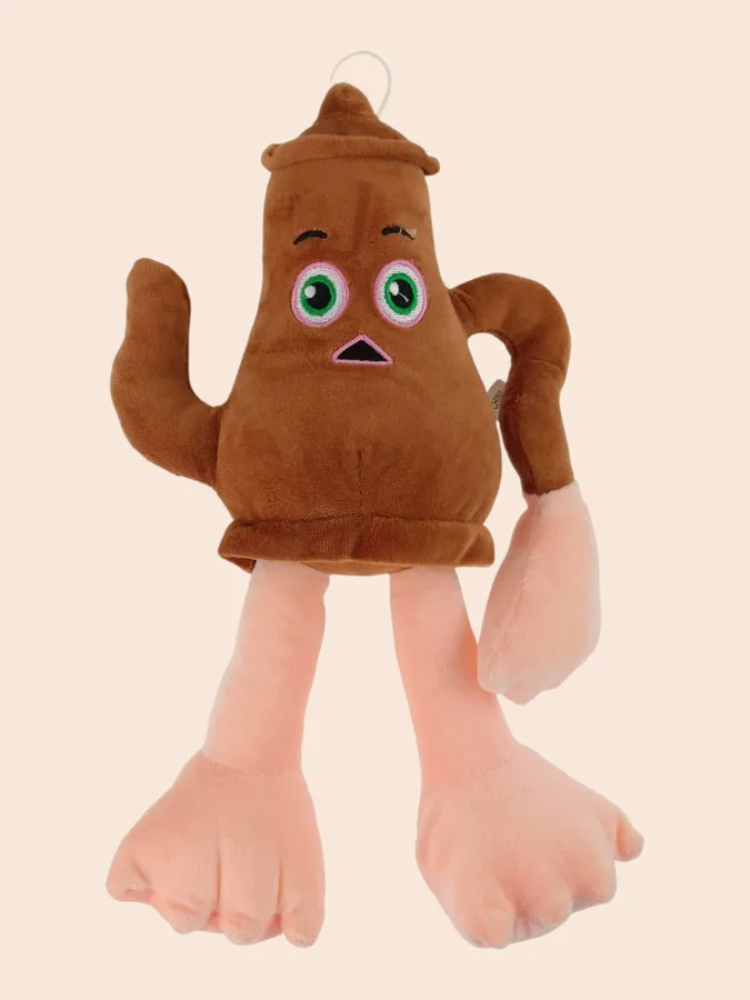 Игрушка мягкая Мем коричневый, 30x16x12 см