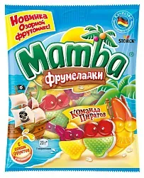 Жевательные конфеты МАМБА Фрумеладки Команда пиратов 70г