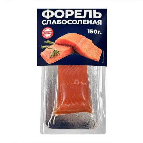 Форель слабосоленая филе-кусочки 150г