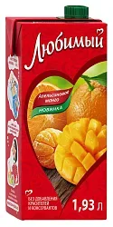 Напиток сокосодержащий ЛЮБИМЫЙ апельсиновое манго 1.93л