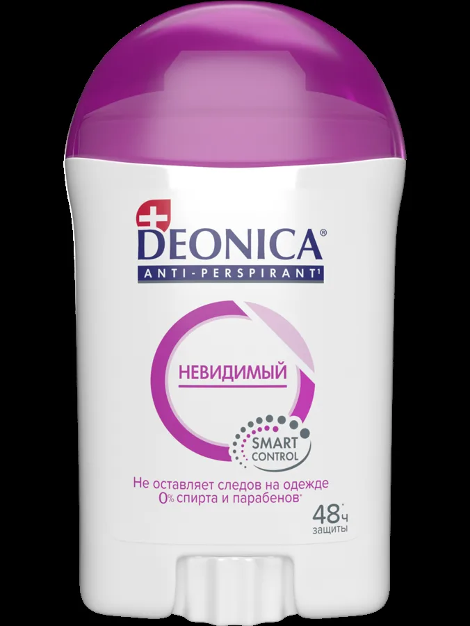 Дезодорант-антиперспирант женский Deonica Невидимый, стик, 40мл