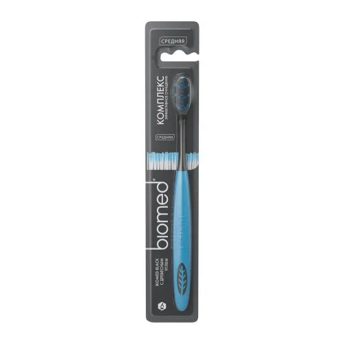 Зубная щетка Biomed Black Medium средней жесткости в ассортименте