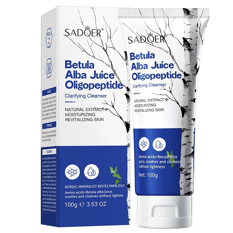 Пенка для умывания Sadoer, с березовым соком, 100г