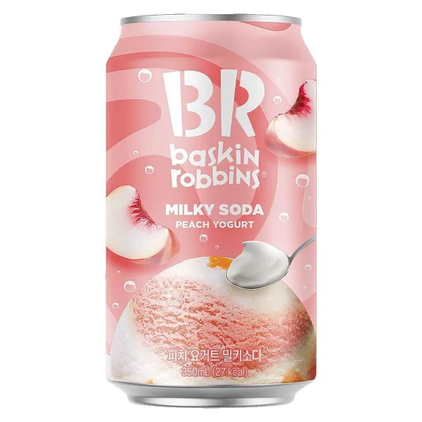 Напиток газ. BASKIN ROBBINS 0,35л Peach Yogurt ж/б/24/Азия