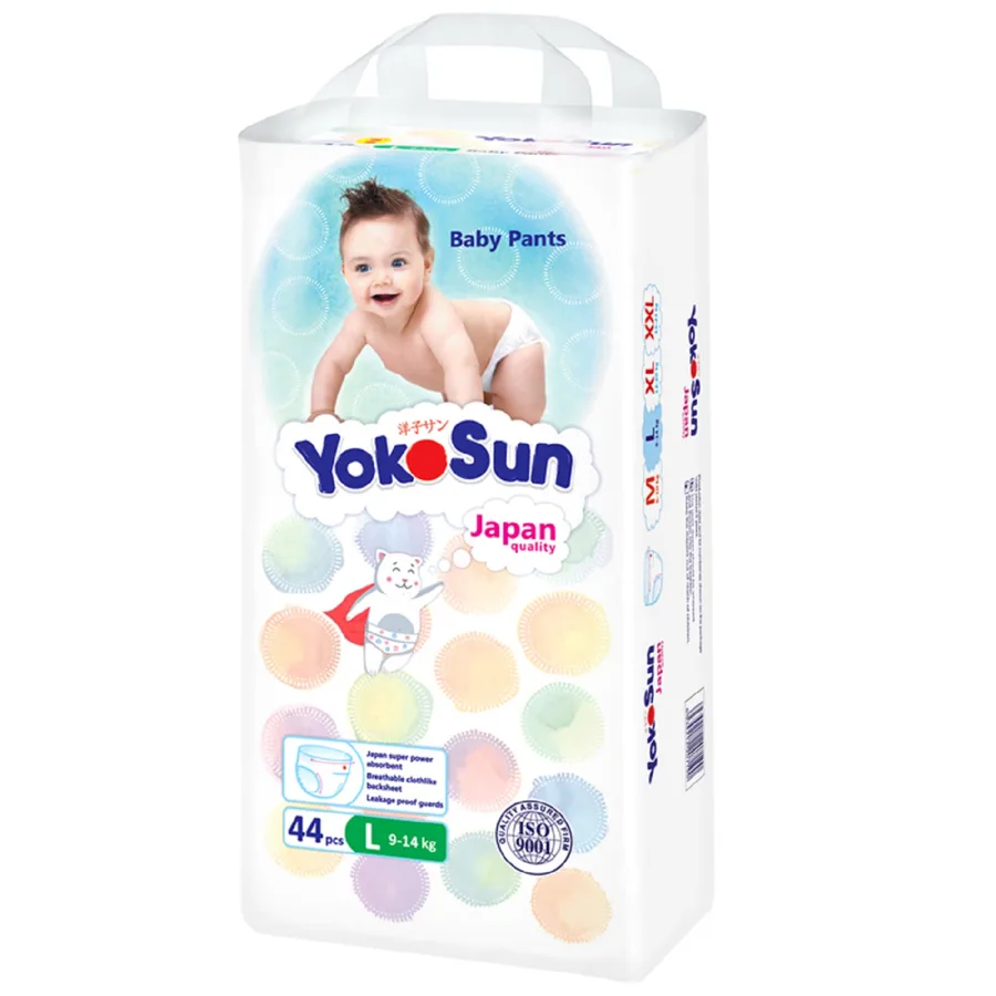 Подгузники-трусики YokoSun, размер: L, 9-14кг, 44 шт