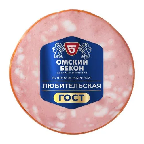 Колбаса Омский Бекон Любительская вареная 350г