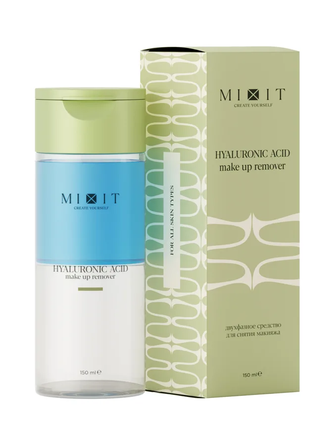 Средство для снятия макияжа Mixit Hyaluronic Acid, двухфазное, 150 мл
