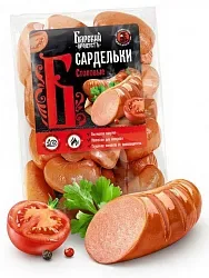 Сардельки БАРСКИЙ ПРОДУКТЪ Столовые в/у · цена за 100 грамм