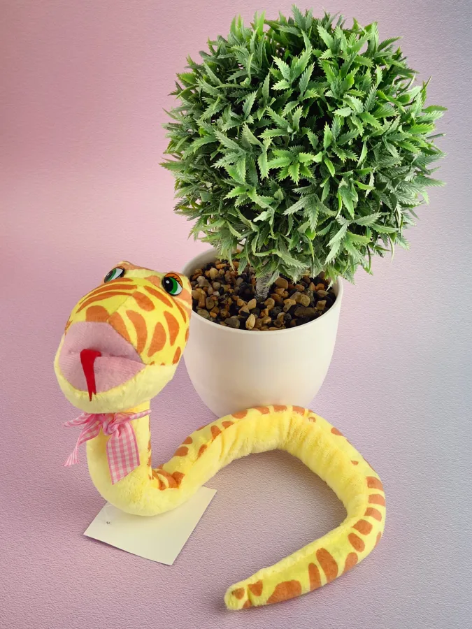 Игрушка мягкая Jile Toys Змейка, размер: 14 см, в ассортименте