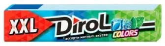 Жевательная резинка Dirol XXL colors ассорти мятных вкусов, 19 г