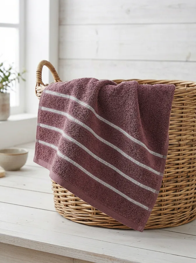 Полотенце махровое F&H, 30х60см, сливовый