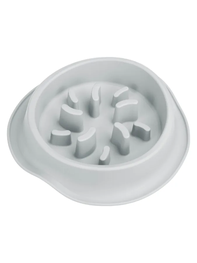 Миска для медленного кормления животных Idea, 450мл, М, 23x23x6, смоки