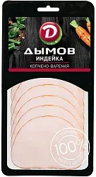 Деликатес ДЫМОВ с индейкой нарезка в/к 70г