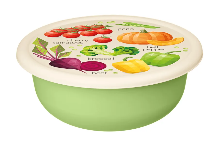 Миска Homver 3.2л Homver с крышкой салат