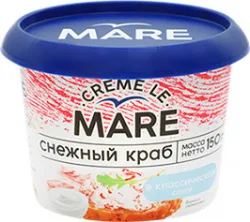 КРАБОВОЕ МЯСО БАЛТИЙСКИЙ БЕРЕГ, СНЕЖНЫЙ КРАБ В КЛАССИЧЕСКОМ СОУСЕ, 150 Г