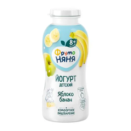 Йогурт Фрутоняня Яблоко и банан 2.5% 200г