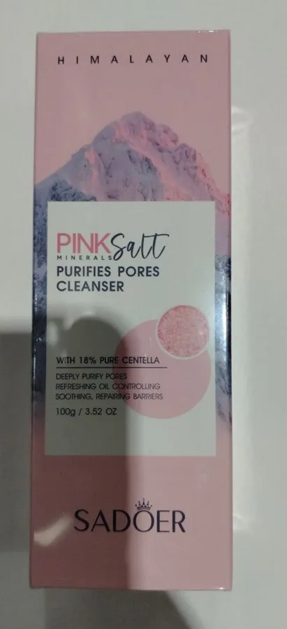 Пенка для умывания Sadoer Purifies Pores, для сужения пор, с морской солью, 100мл