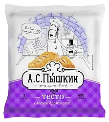 Тесто МЕЖЕНИНОВСКАЯ ПФ слоеное дрожжевое 450г