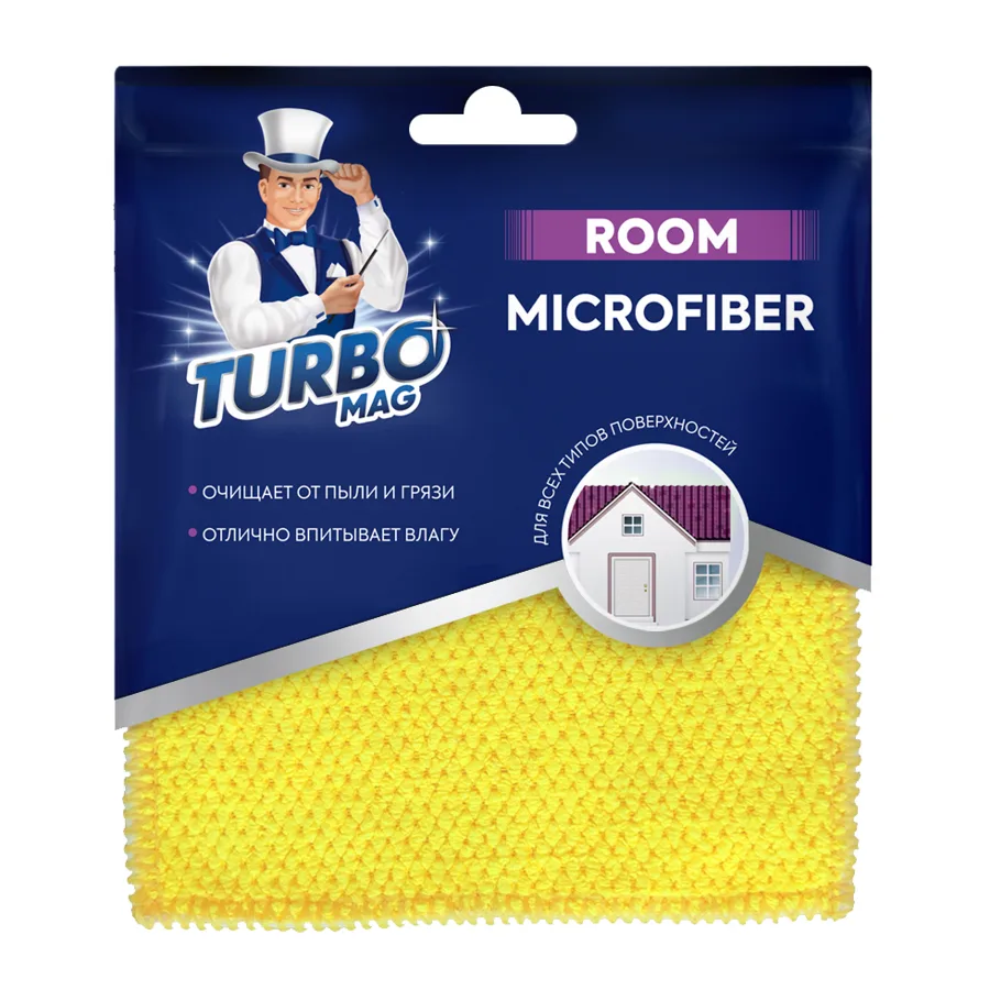 Салфетка микрофибра TurboMag Комната 30*30см