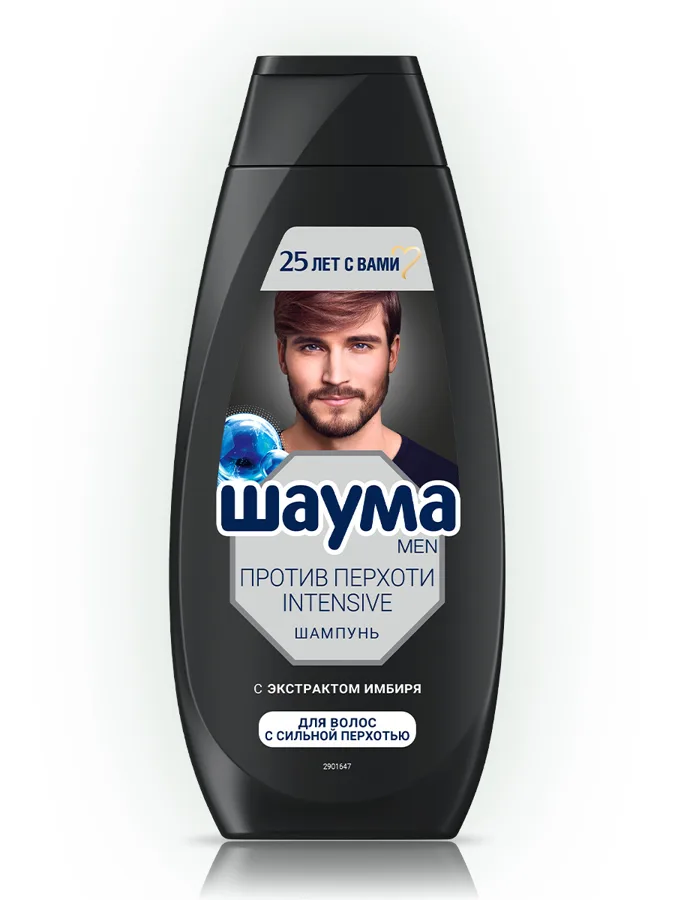 Шампунь для мужчин Шаума Men Intensive, с экстрактом имбиря, для волос с сильной перхотью, 360мл