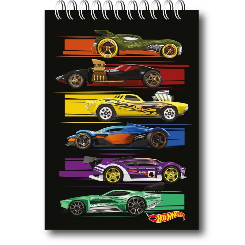 Блокнот в клетку Centrum Hot Wheels, на спирали, 60 листов А5