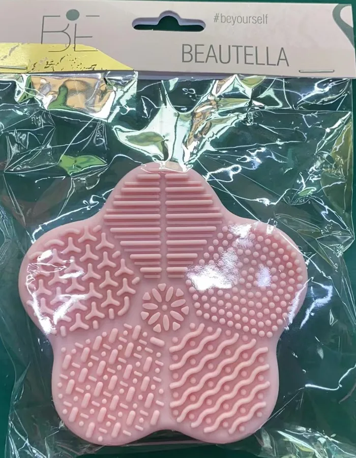 Силиконовая подушечка для очищения кистей для макияжа Beautella, цветок