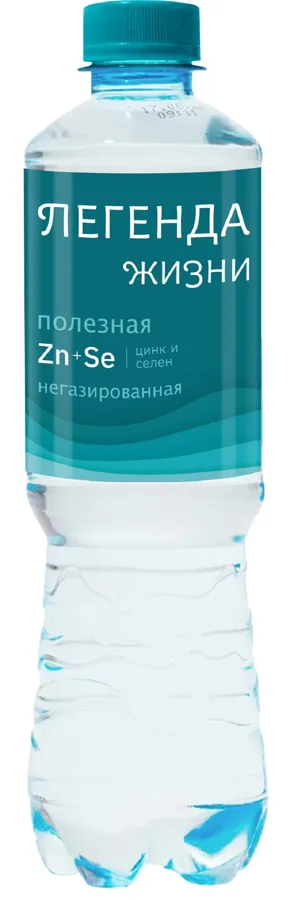 Вода питьевая 'Легенда жизни ' с цинком и селеном 0,5л