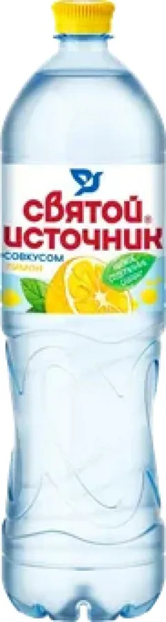Вода Святой источник негазированная со вкусом лимона, 1,5л