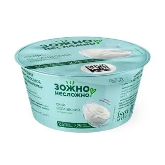Скир Исландский Зожно несложно натуральный, 1,5%, 150 г