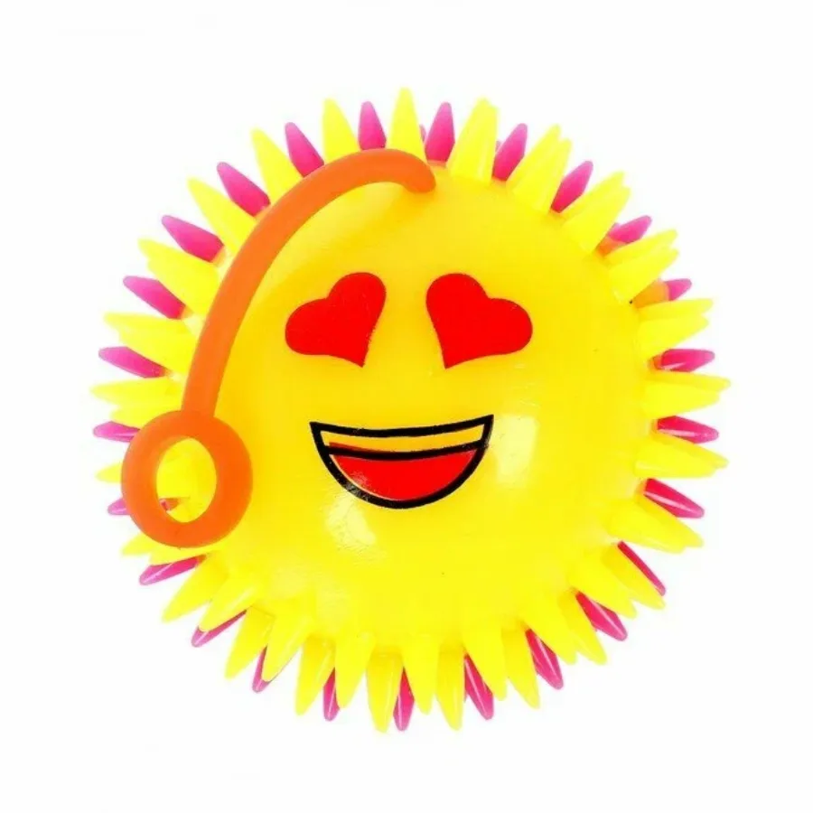 Мяч световой Jile Toys Эмоции, с пищалкой, 5 см