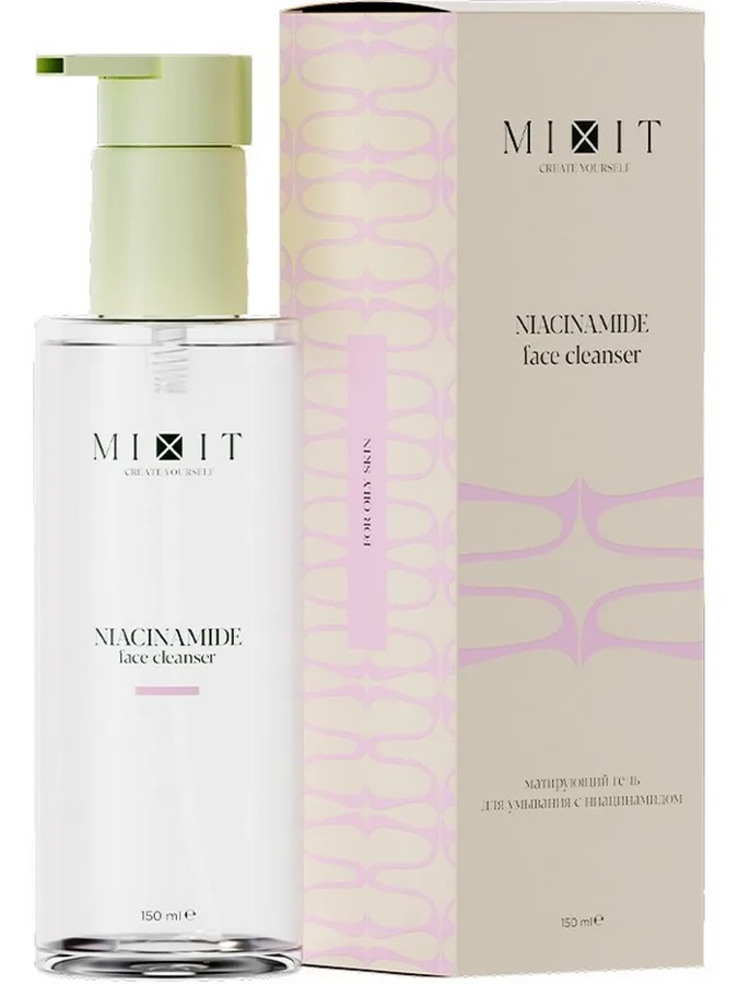 Гель для умывания матирующий Mixit Niacinamide, с ниацинамидом, 150 мл