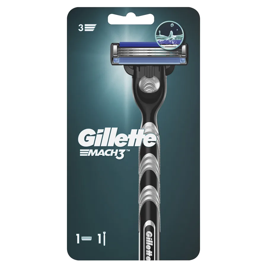 GILLETTE МАК3 (MACH3) Бритва с 1 сменной кассетой