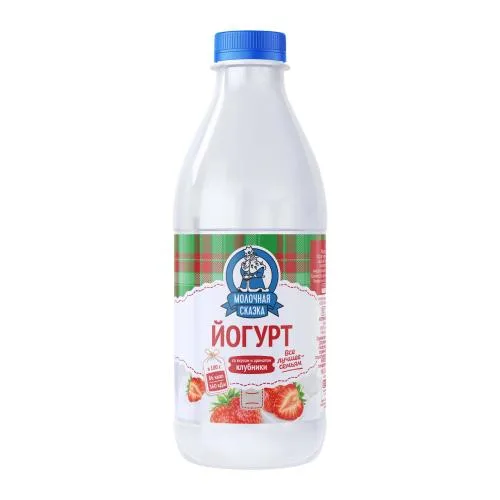 Йогурт с ароматом клубники Молочная Сказка 2.5% 850г