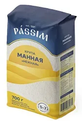 Манная крупа ПАССИМ нежная м/у 700г