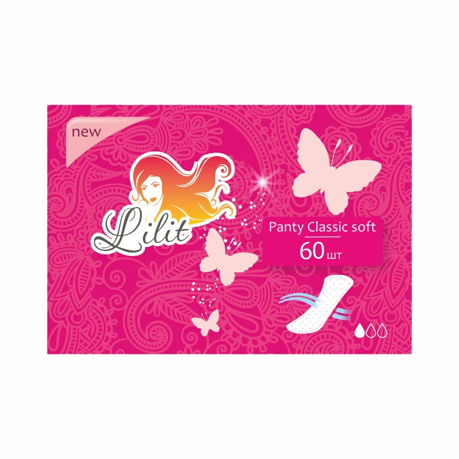 Прокладки гигиенические ежедневные Lilit Панти Классик Софт, 60шт