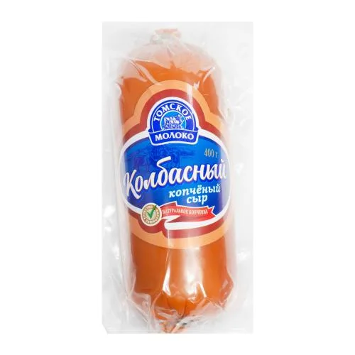 Сыр плавленый Колбасный копчёный Томское Молоко 45% 400г