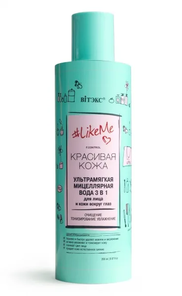 Мицеллярная вода Витэкс LikeMe 3в1, 200мл