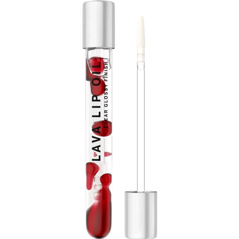 Масло для губ Influence Beauty Lava lip oil, двухфазное, тон: 01 прозрачный темно-красный, 5мл