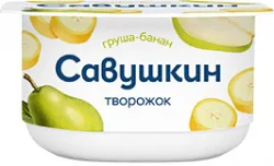 ПАСТА ТВОРОЖНАЯ САВУШКИН, ГРУША/БАНАН, КОКОС/МИНДАЛЬ, 3,5%, 120 Г