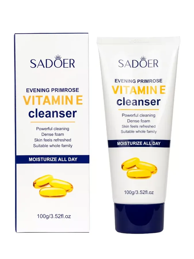 Крем-пенка для умывания Sadoer, с витамином Е, 100г